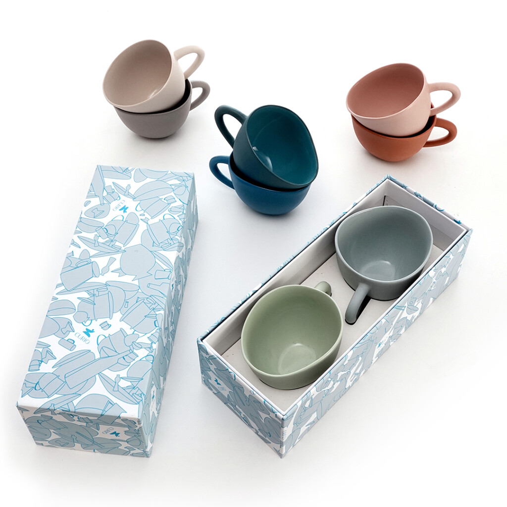 SET CUPS WITH HANDLE S